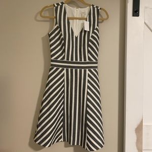 Beautiful black and white J. Crew dress NWT